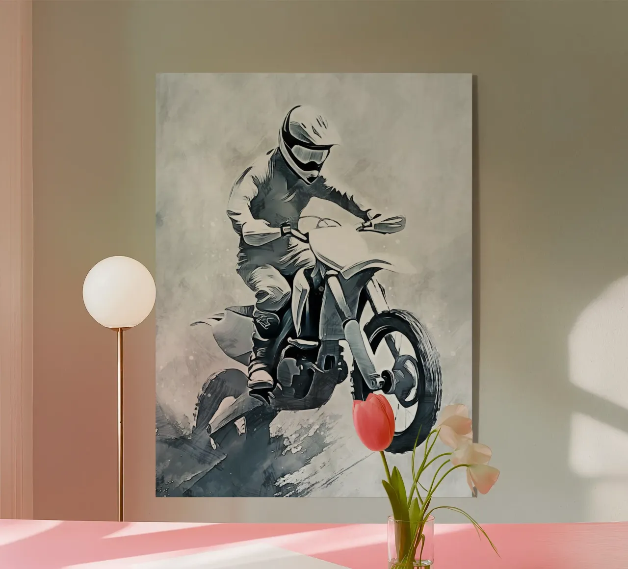 Motocross art D plexiglass da Mateo