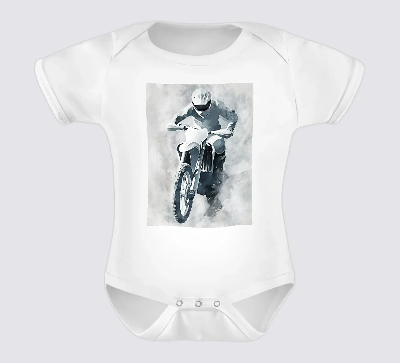 Motocross art E Kurzarm Babybody von Mateo
