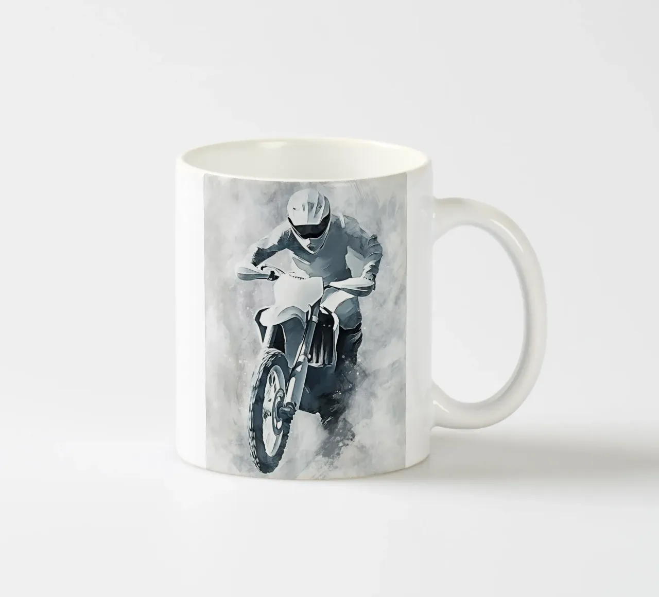 Motocross art E tazza in ceramica da Mateo
