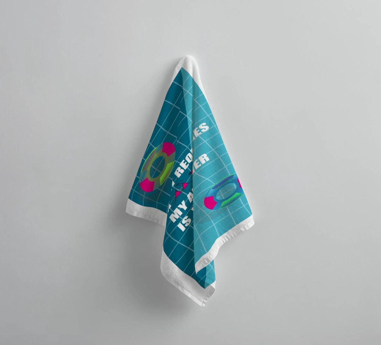 Bikini Pool Leinwand Sommer Wandbild Strand Poster Typografi asciugamano da bagno da LIMITED EDITION LETTERS