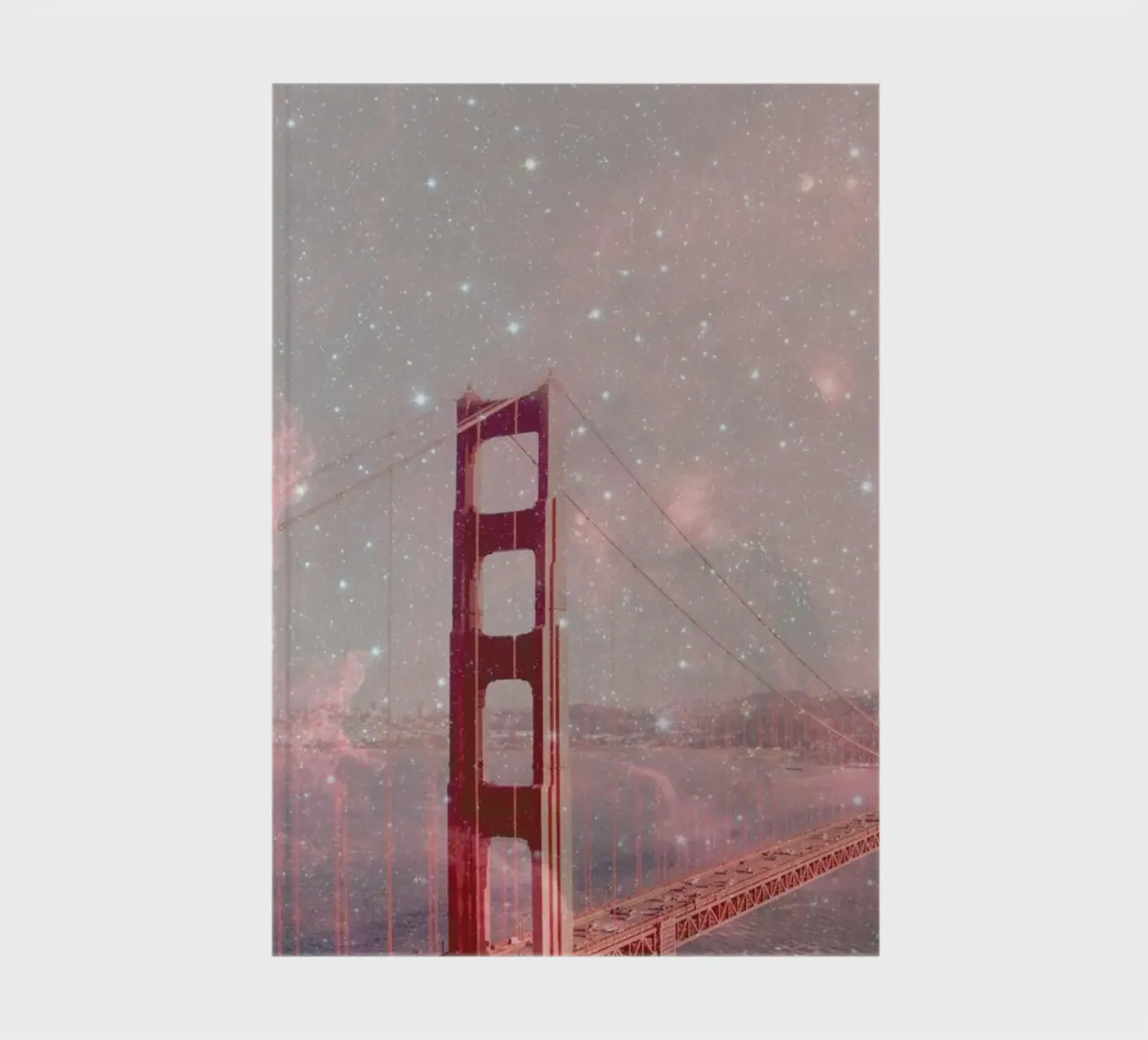 Stardust Covering San Francisco notebook by Bianca Green