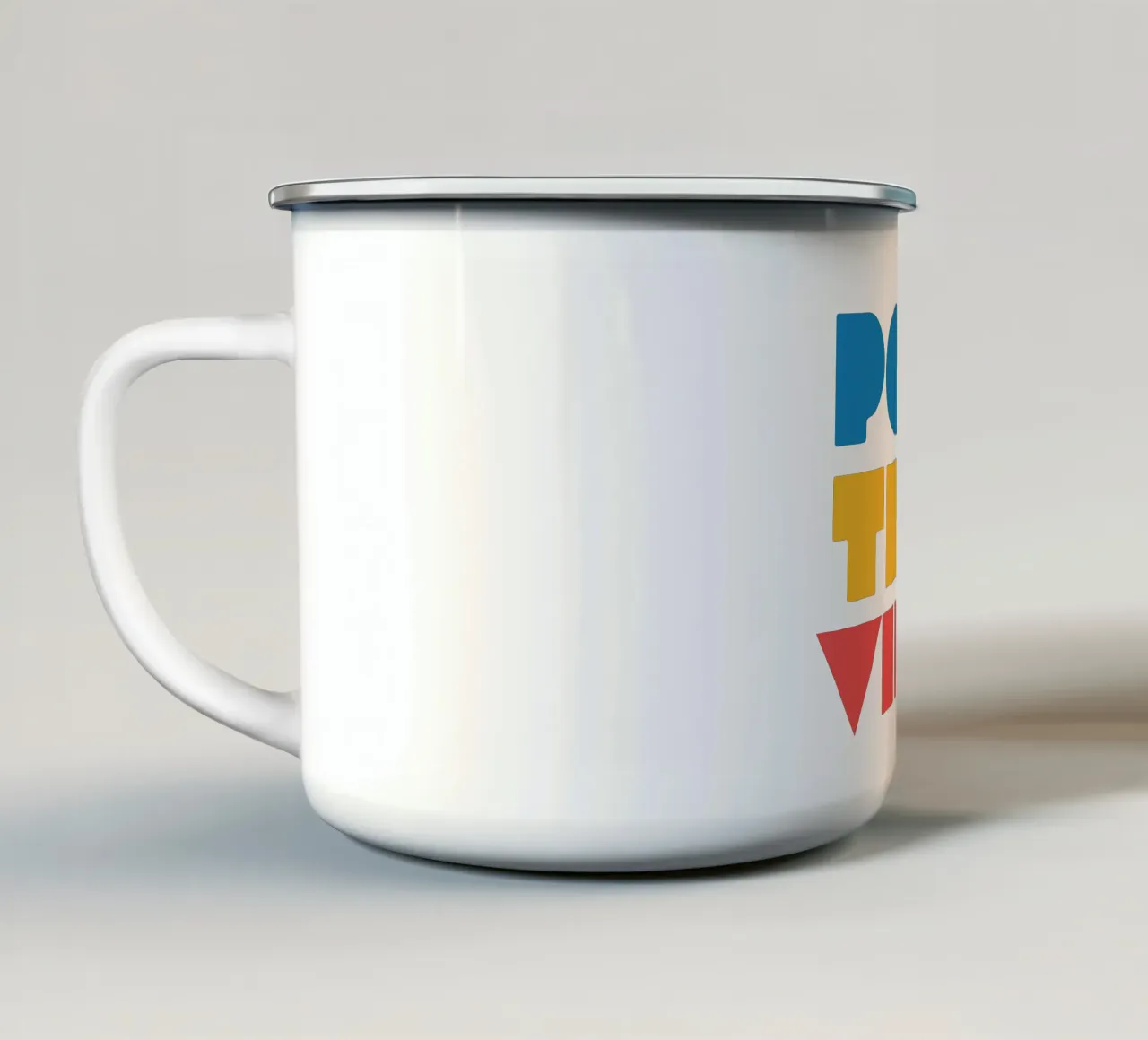 Vibrazioni positive tazza in smalto da Gunawan Rb