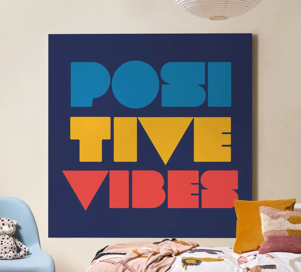 Positive Vibes canvas by Gunawan Rb