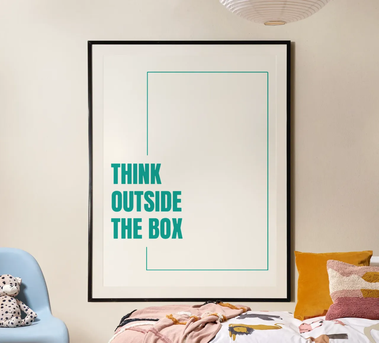 Pensare fuori dagli schemi poster da Gunawan Rb