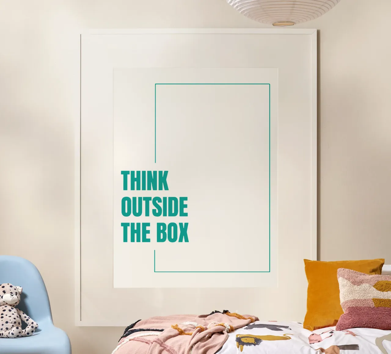 Pensare fuori dagli schemi poster da Gunawan Rb