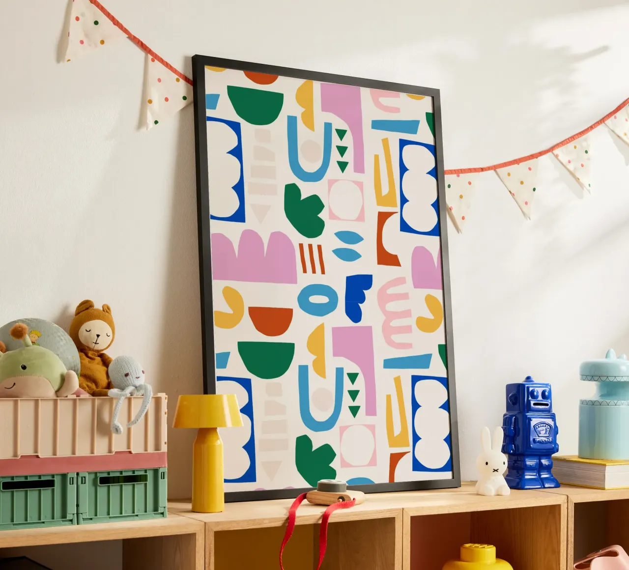 Joyful Mix of Shapes poster da Lisa Jasmin Bauer