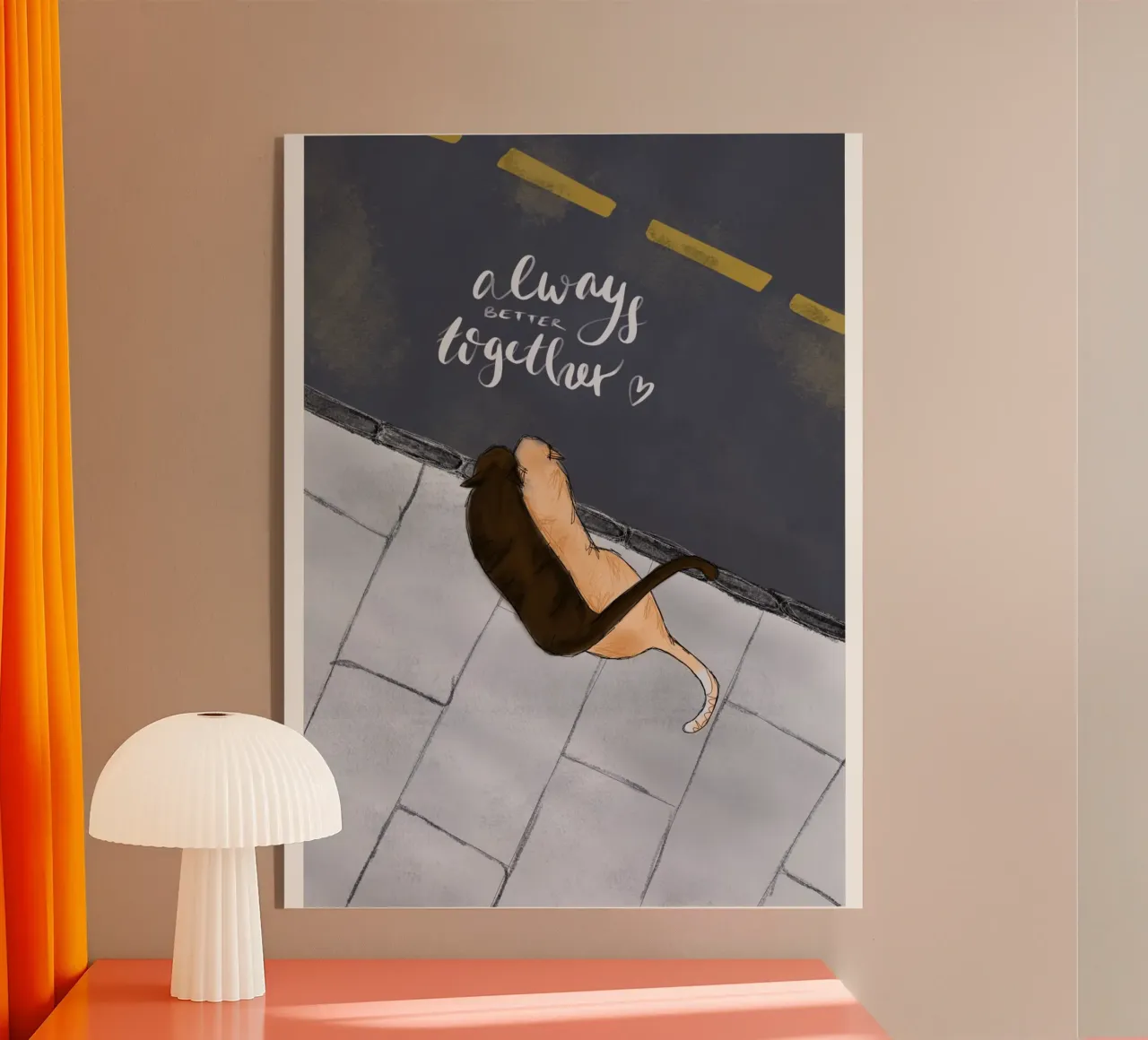 Always better together plexiglass da She‘s drawing