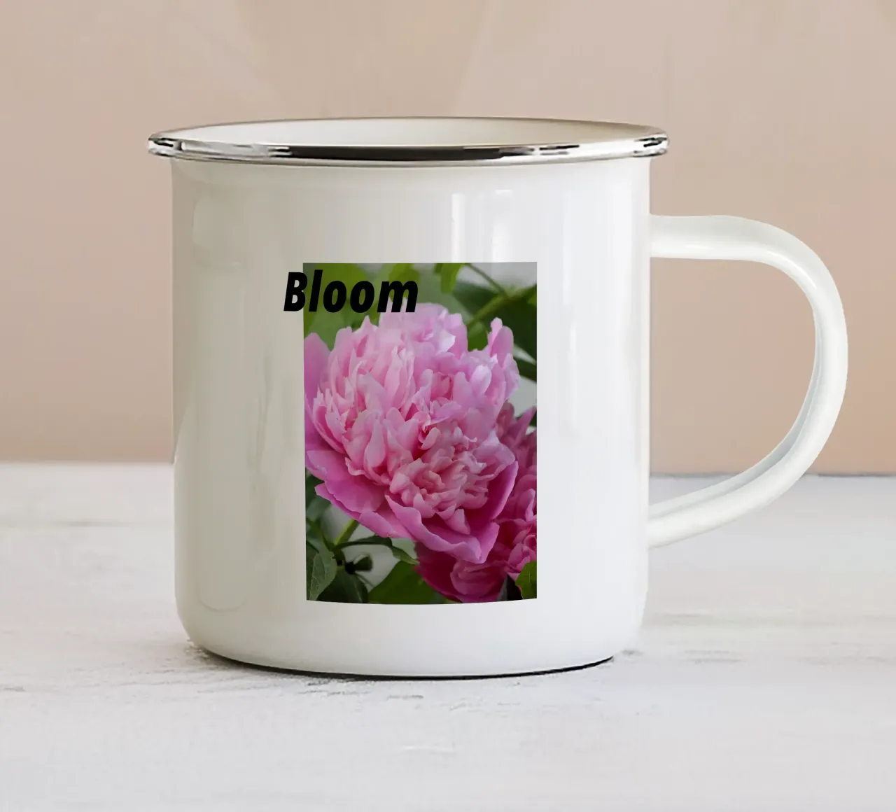 Magia dei fiori tazza in smalto da Kreativernetzt