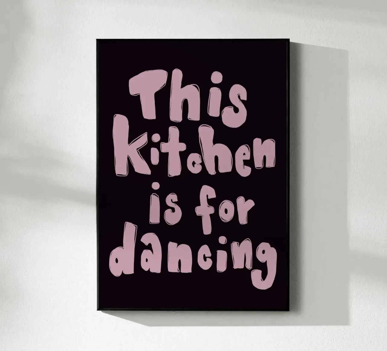 This kitchen is for dancing plexiglass da She‘s drawing
