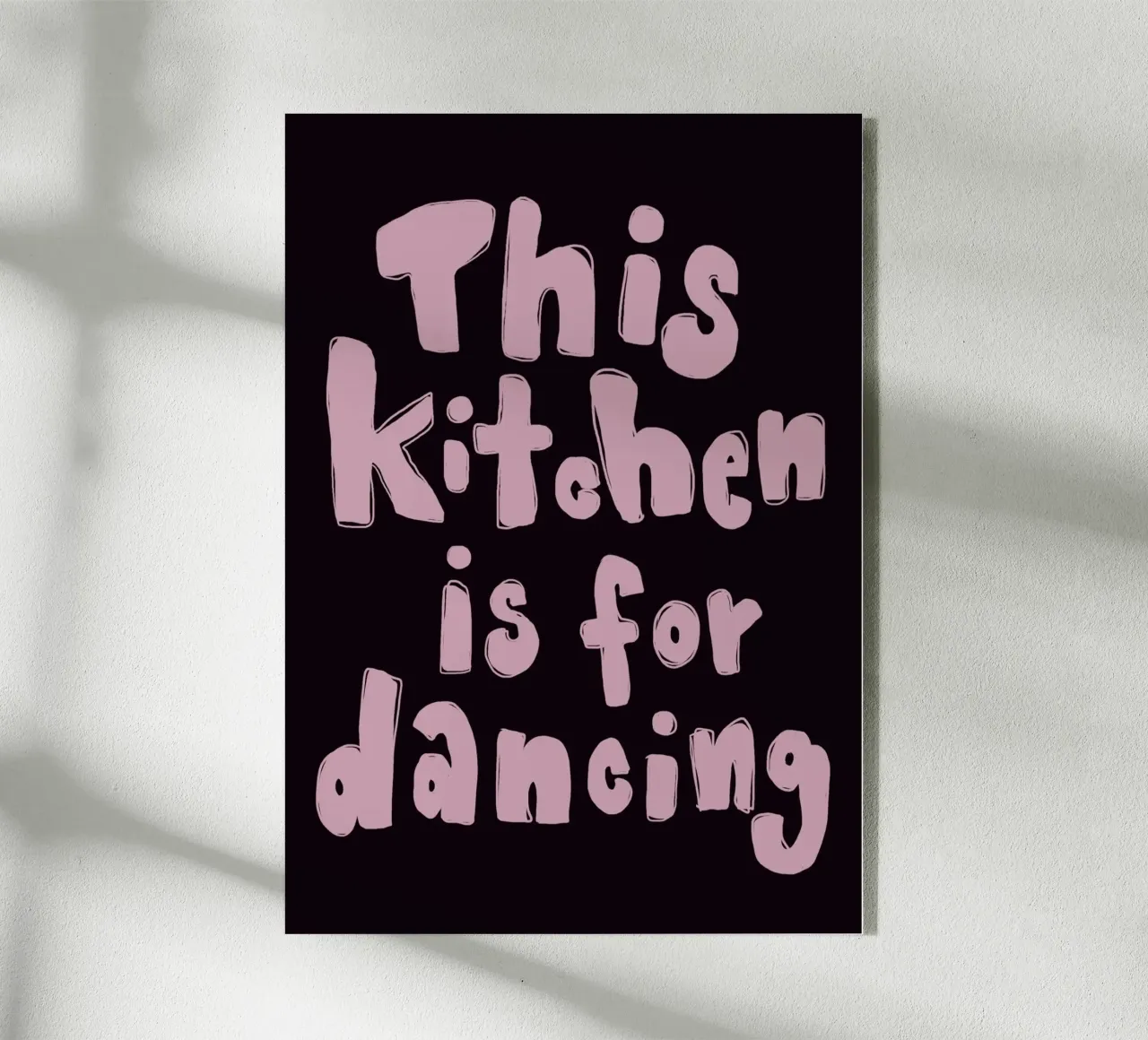 This kitchen is for dancing plexiglass da She‘s drawing