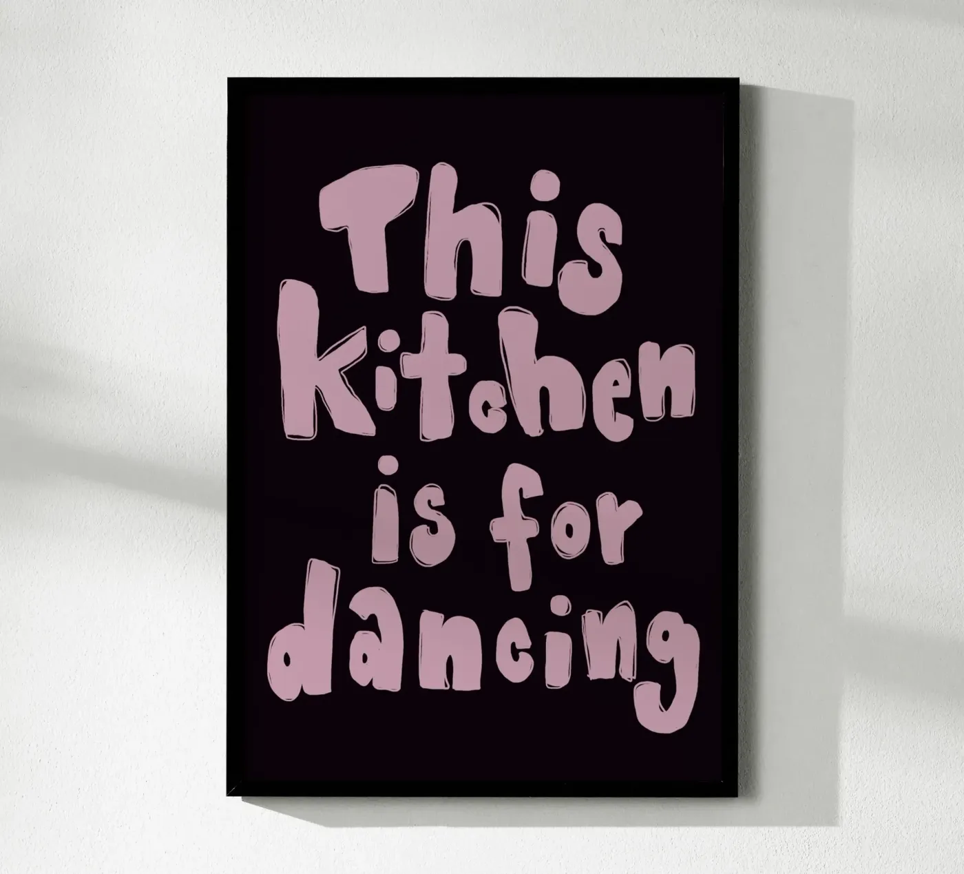 This kitchen is for dancing poster by She‘s drawing