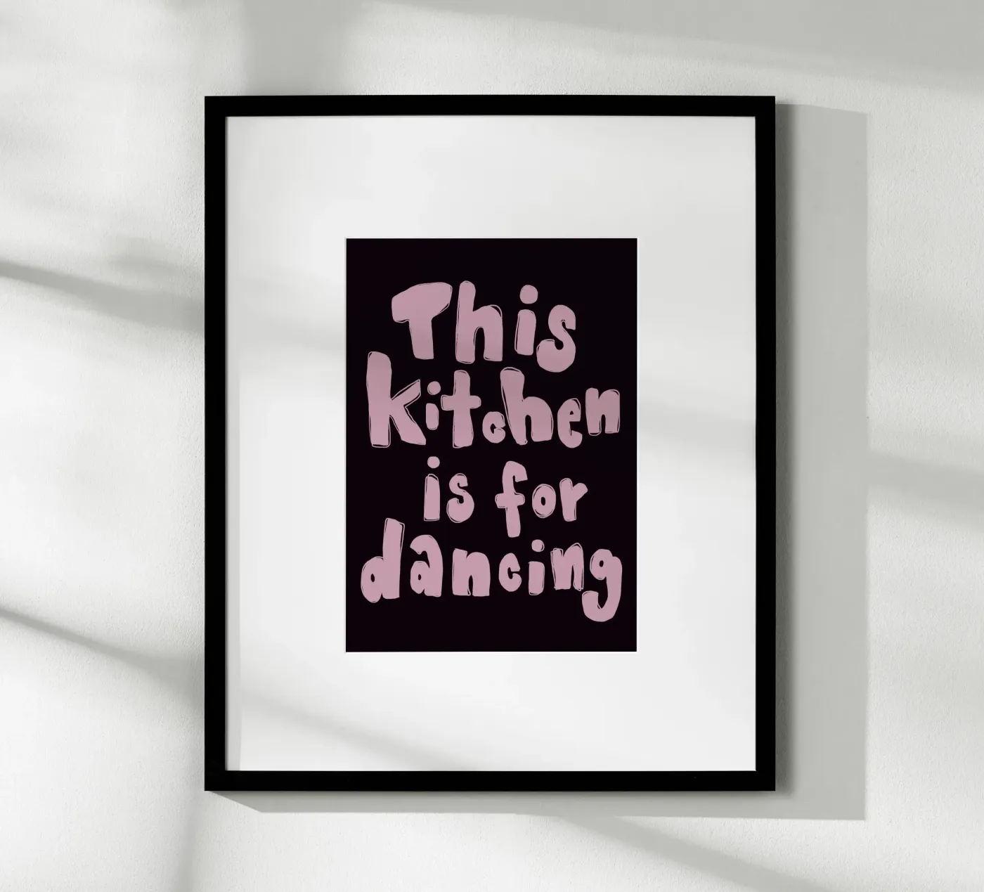 This kitchen is for dancing poster by She‘s drawing