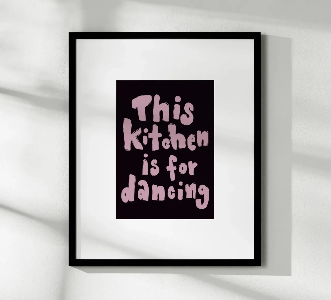 This kitchen is for dancing poster da She‘s drawing