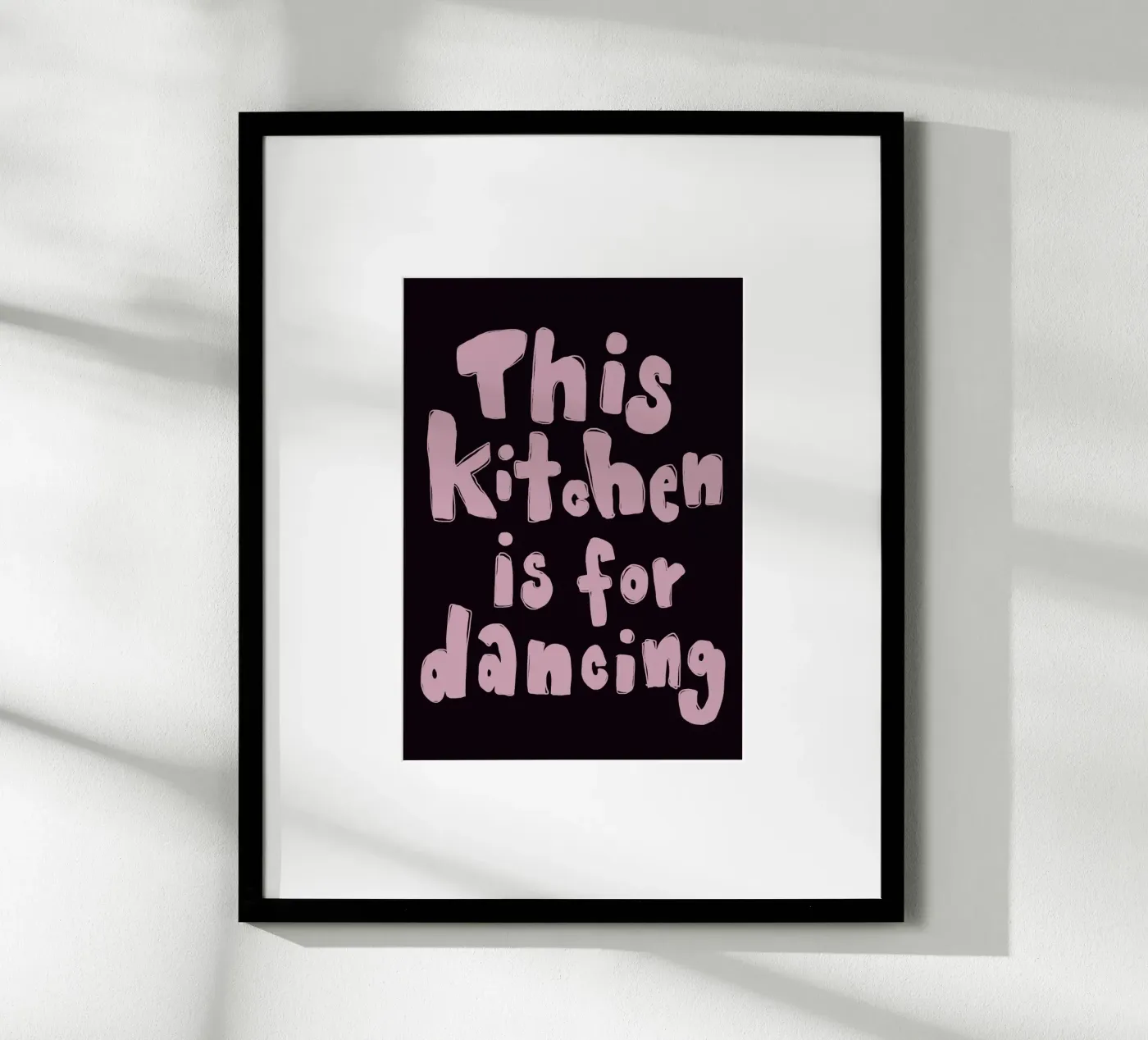 This kitchen is for dancing poster da She‘s drawing