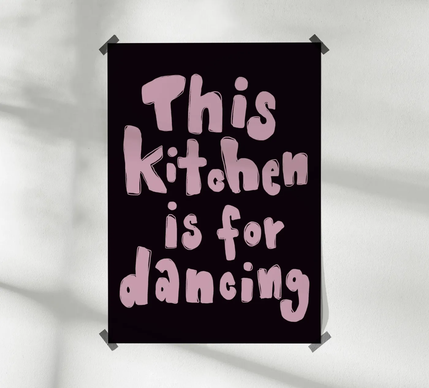 This kitchen is for dancing poster da She‘s drawing