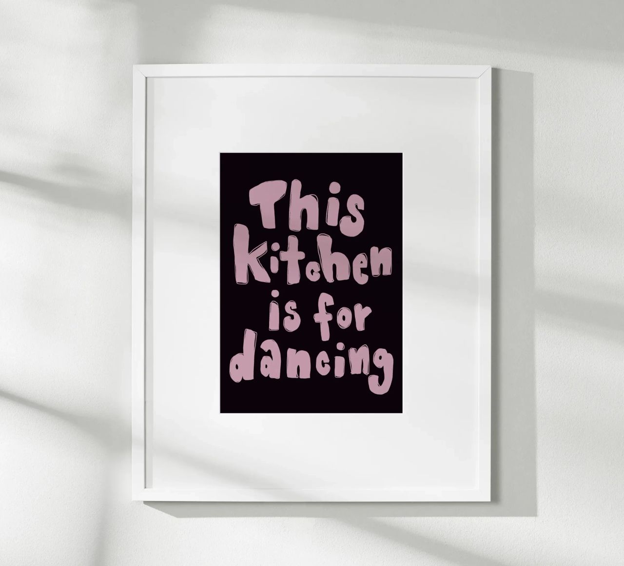 This kitchen is for dancing Poster von She‘s drawing