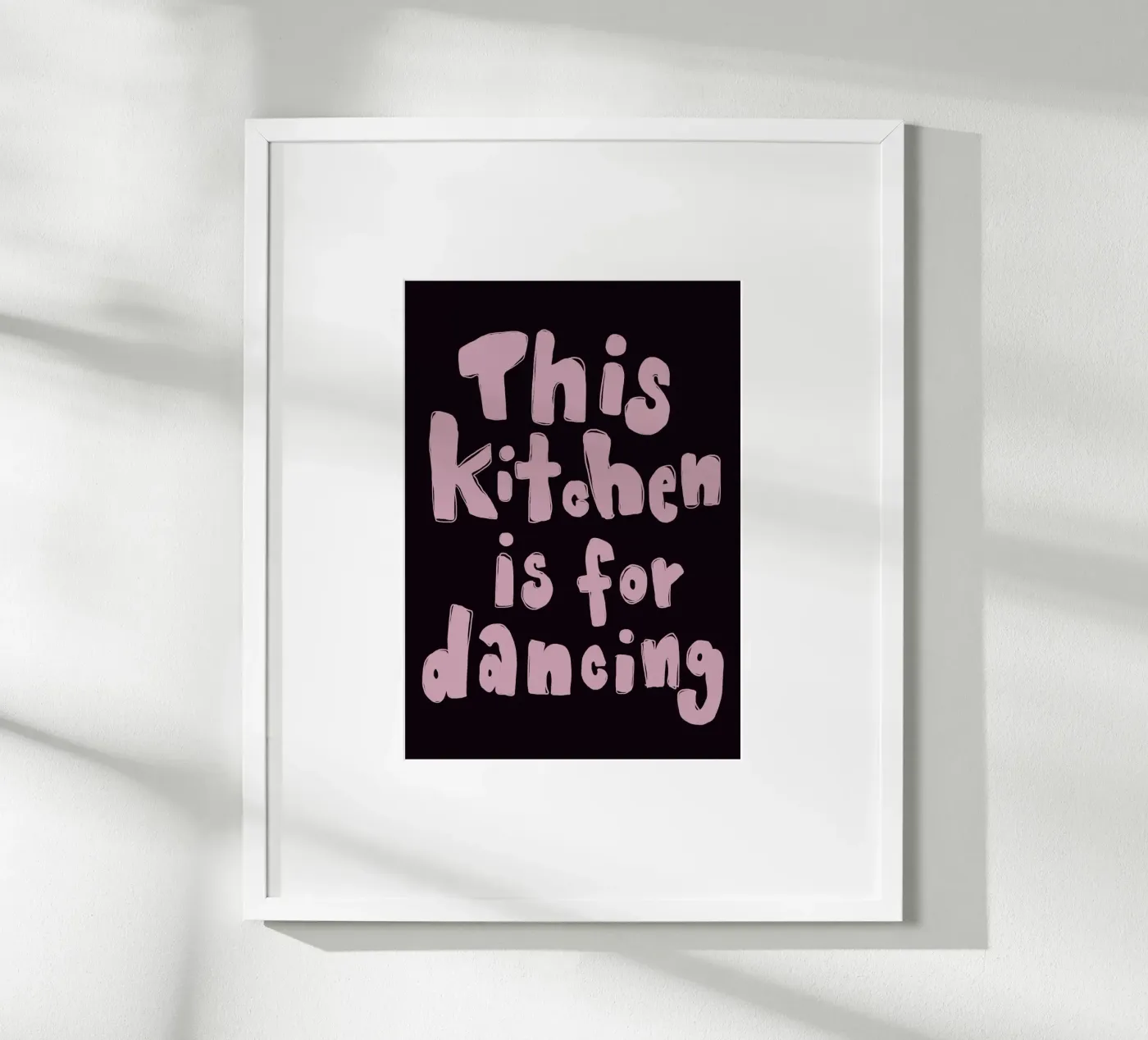 This kitchen is for dancing poster da She‘s drawing