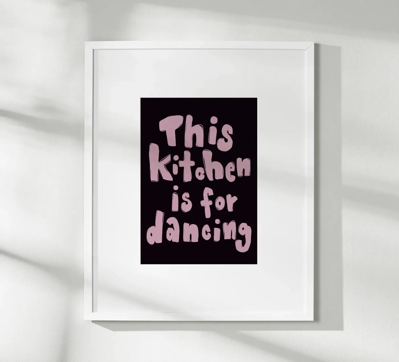 This kitchen is for dancing poster by She‘s drawing