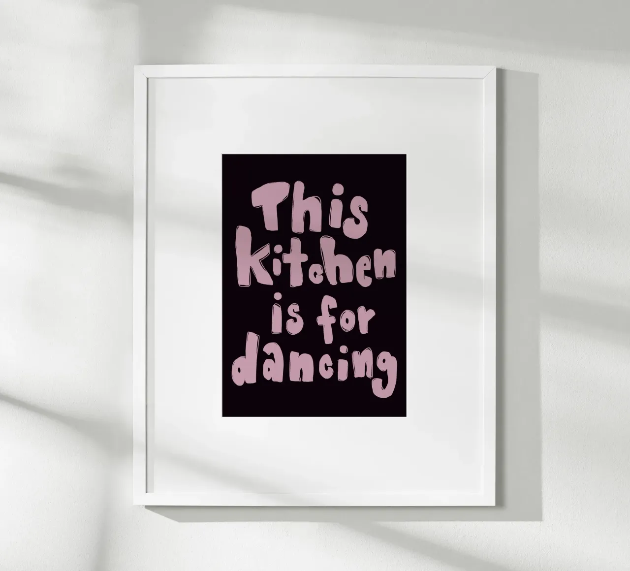 This kitchen is for dancing poster da She‘s drawing