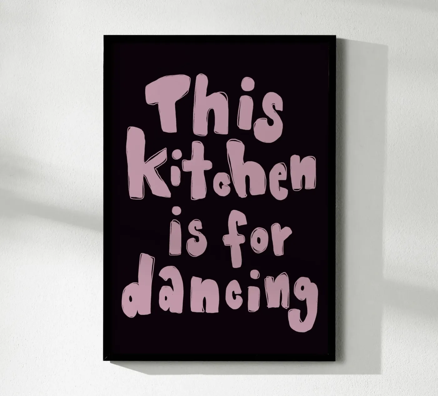 This kitchen is for dancing poster da She‘s drawing