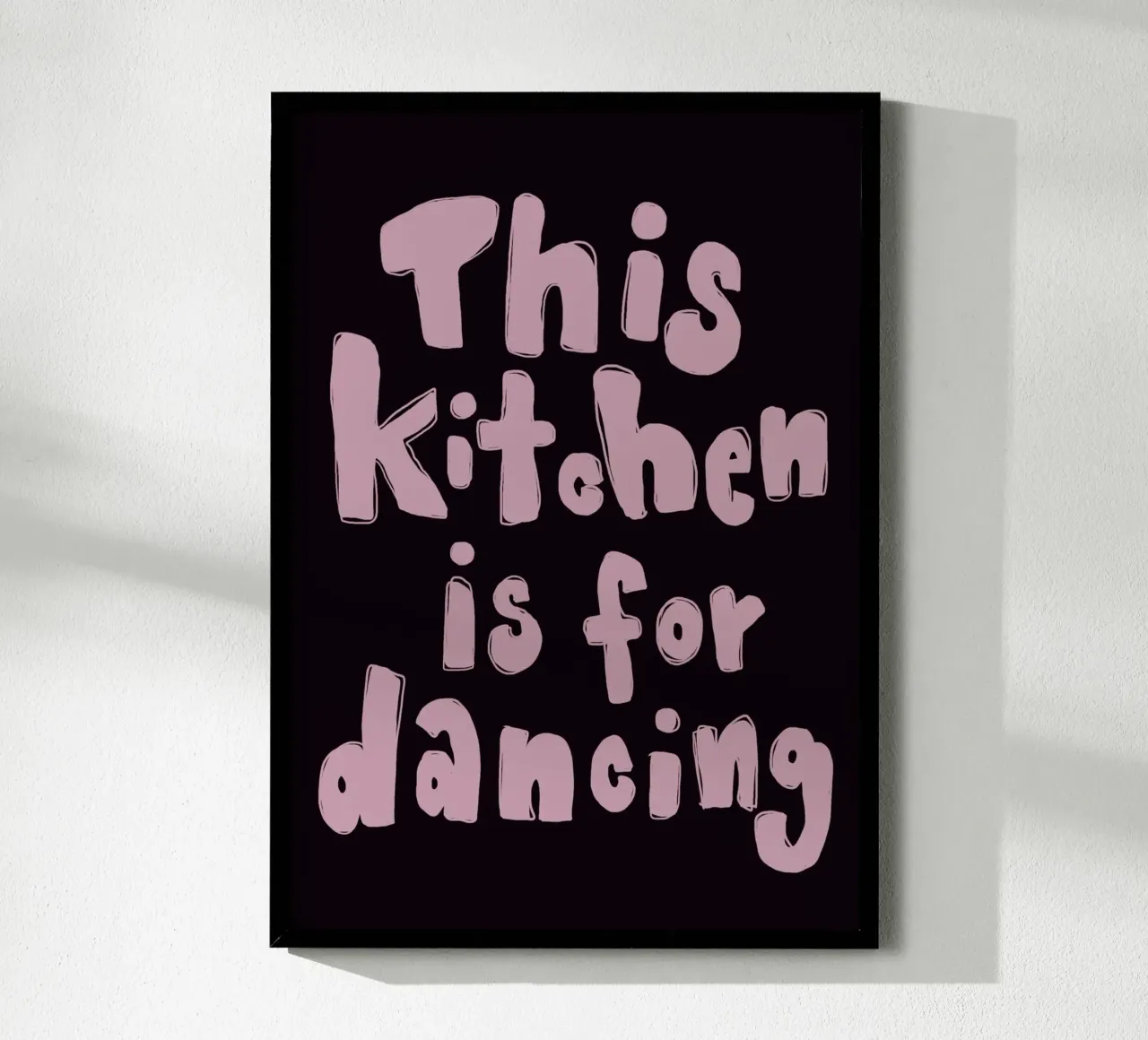 This kitchen is for dancing poster da She‘s drawing