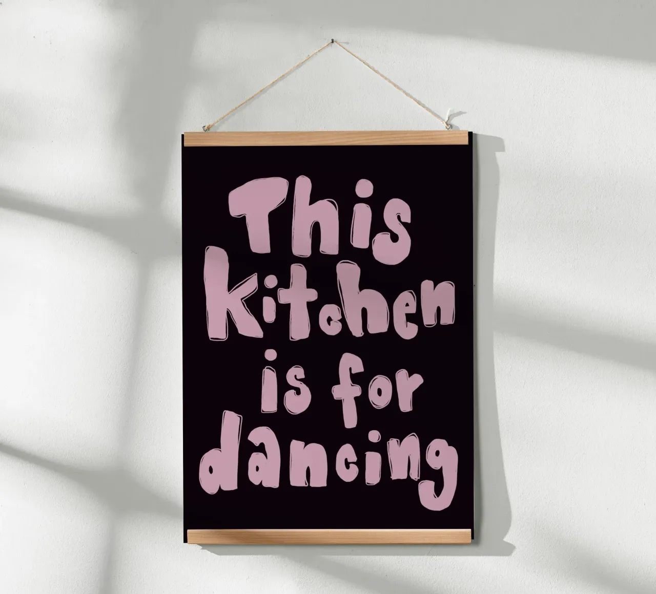 This kitchen is for dancing poster da She‘s drawing