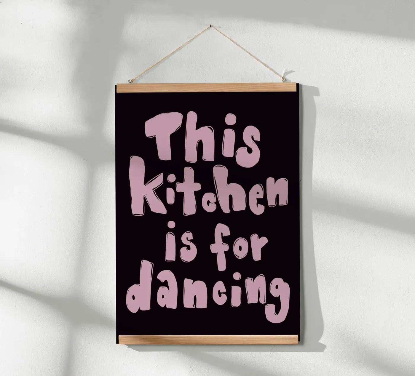 This kitchen is for dancing poster by She‘s drawing