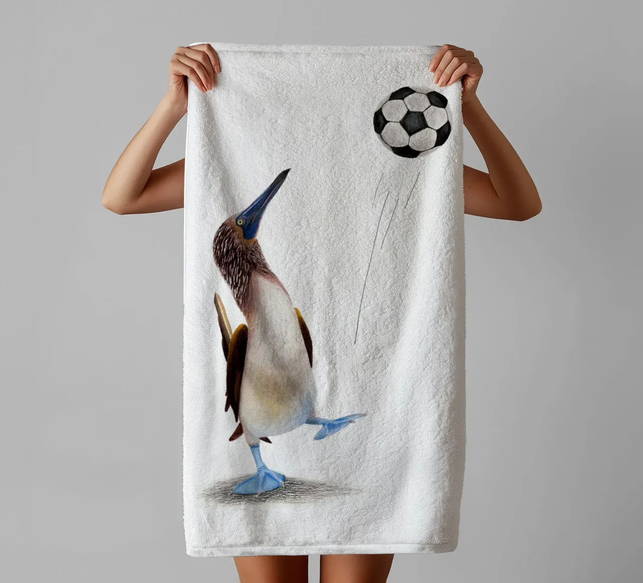 Paco gioca a calcio asciugamano da bagno da Graphit und Farbe