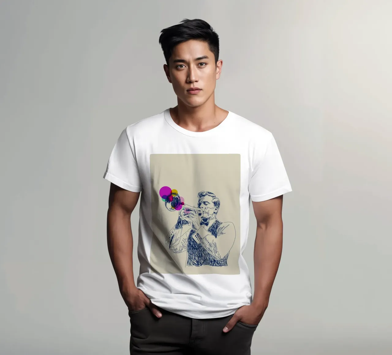 Jazz in Ink t-shirt da Indigo Rain