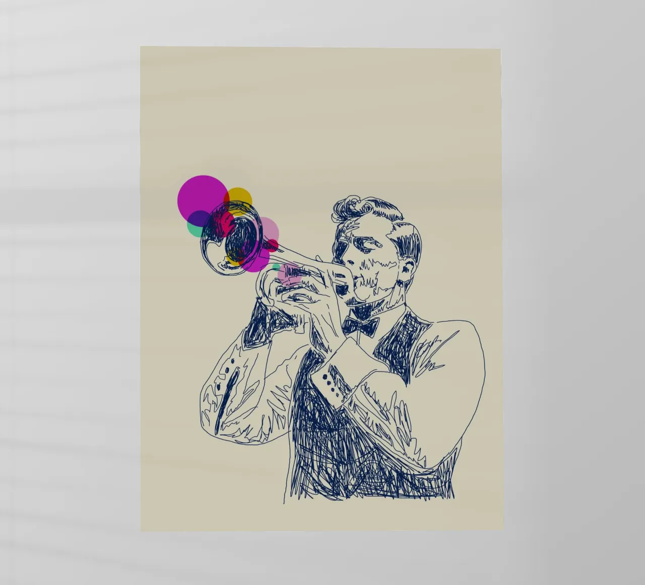 Jazz in Ink pellicola backlit da Indigo Rain