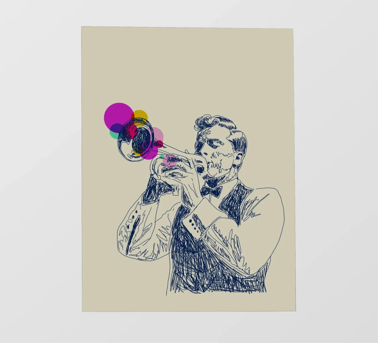 Jazz in Ink pellicola backlit da Indigo Rain
