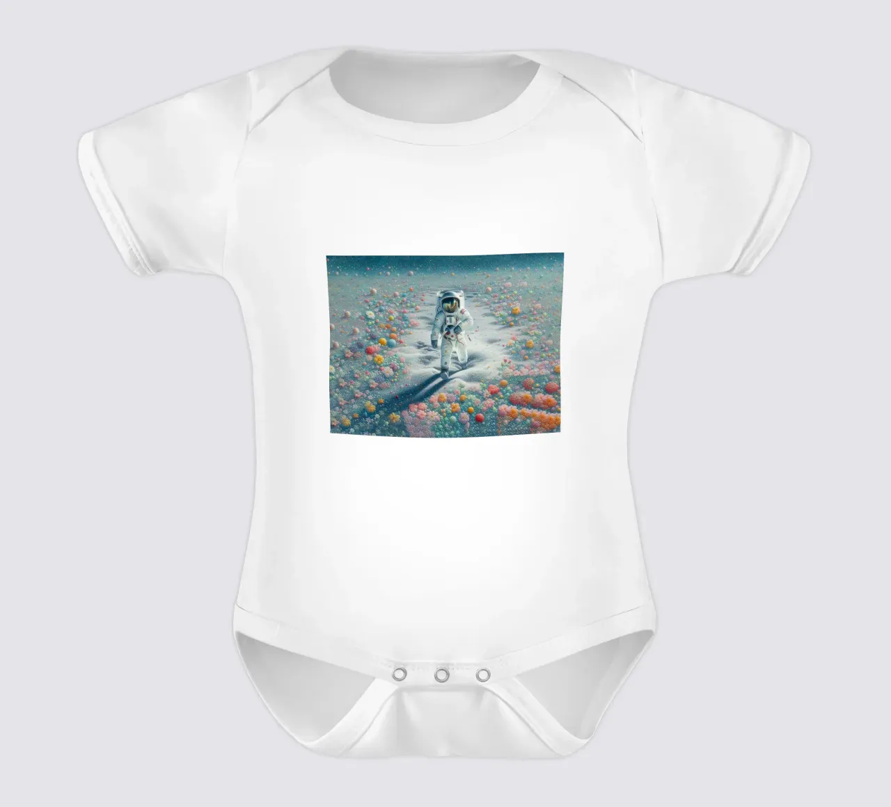 Der Astronaut des Gartens Kurzarm Babybody von 🎁 ARTVI-SHOP