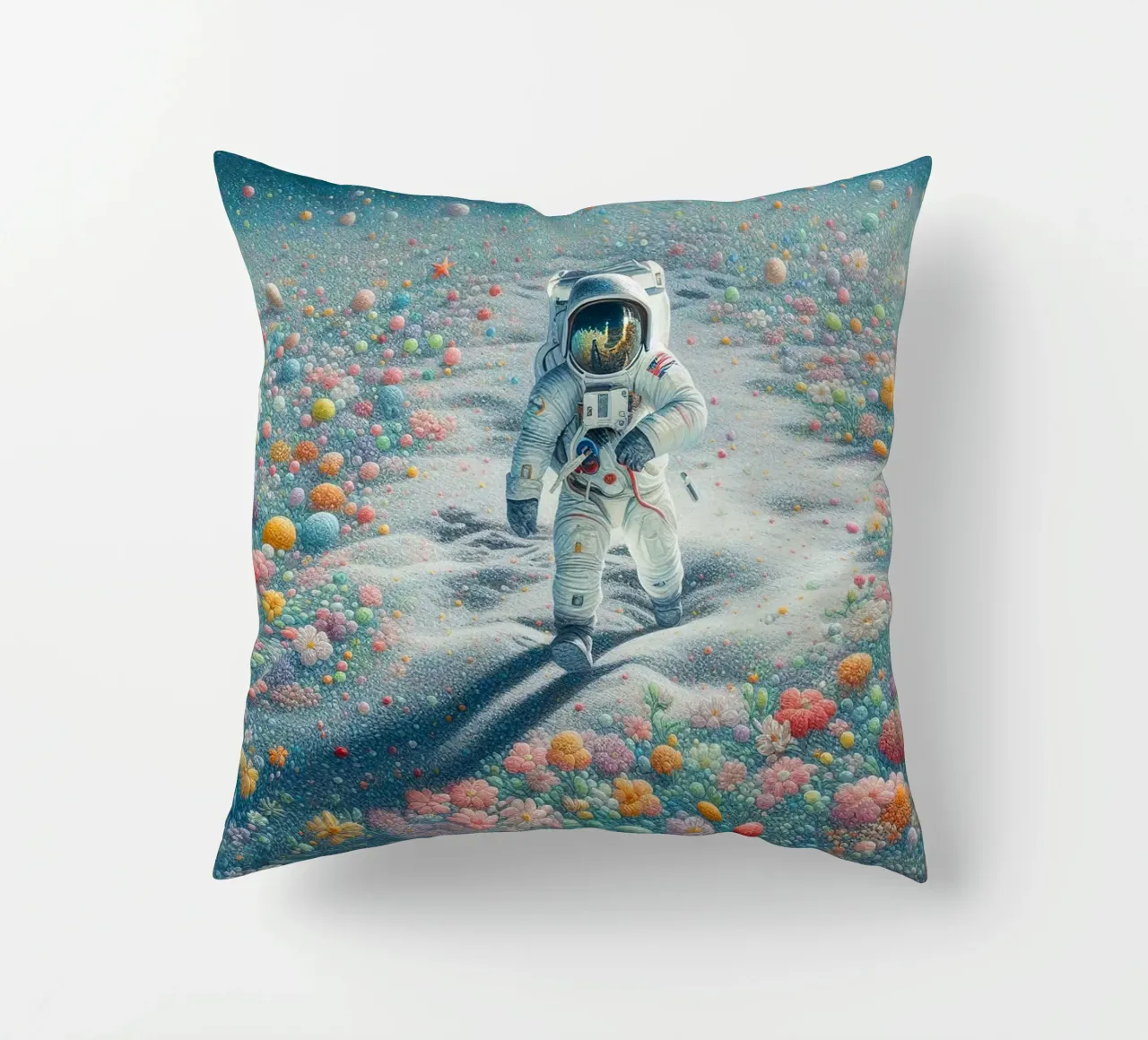 L'astronauta del giardino cuscino da 🎁 ARTVI-SHOP