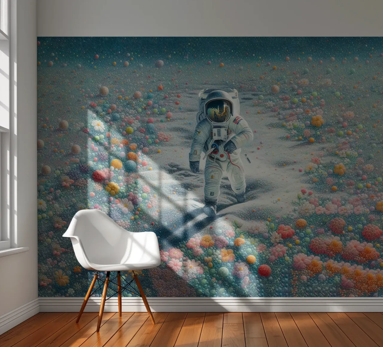 Der Astronaut des Gartens Fototapete von 🎁 ARTVI-SHOP