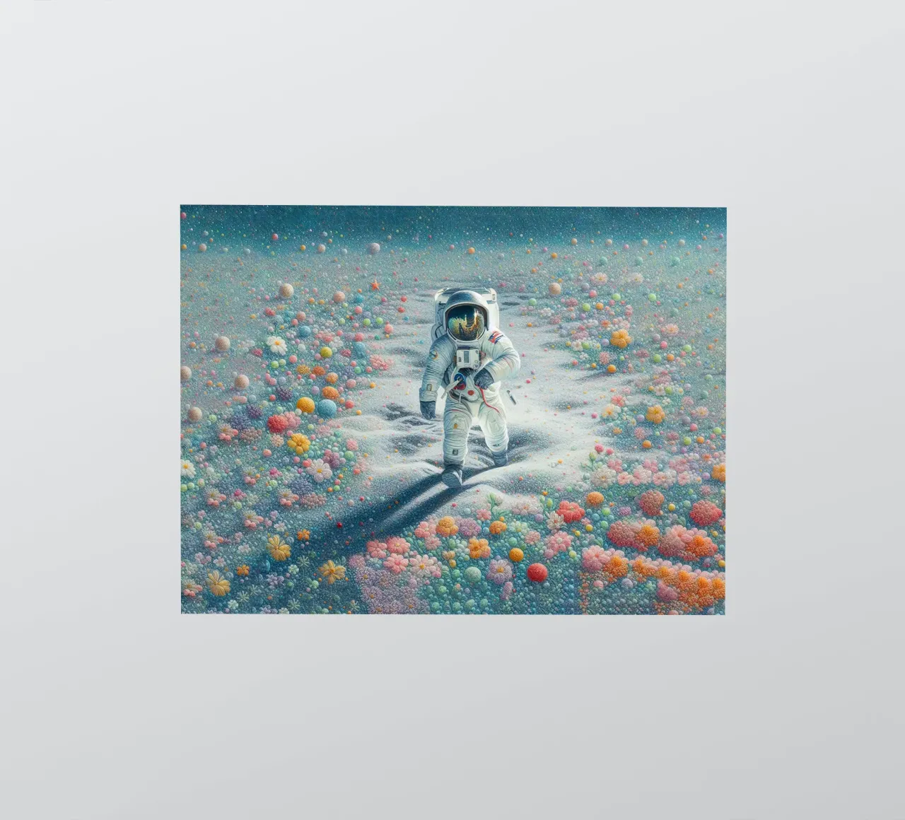 The astronaut of the garden sticker by 🎁 ARTVI-SHOP