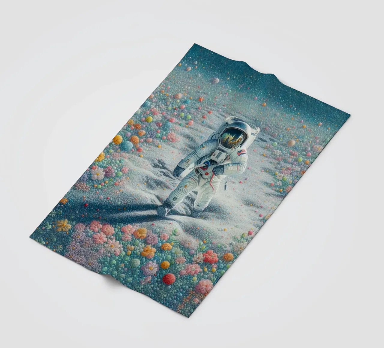 Der Astronaut des Gartens Fleecedecke von 🎁 ARTVI-SHOP