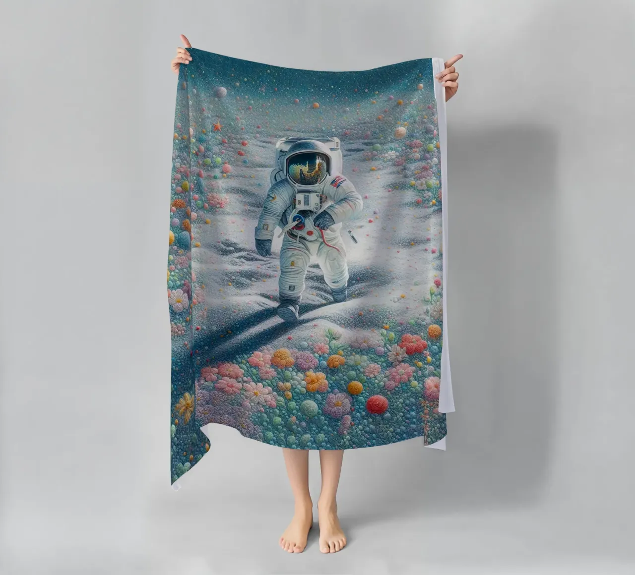 L'astronauta del giardino telo mare da 🎁 ARTVI-SHOP