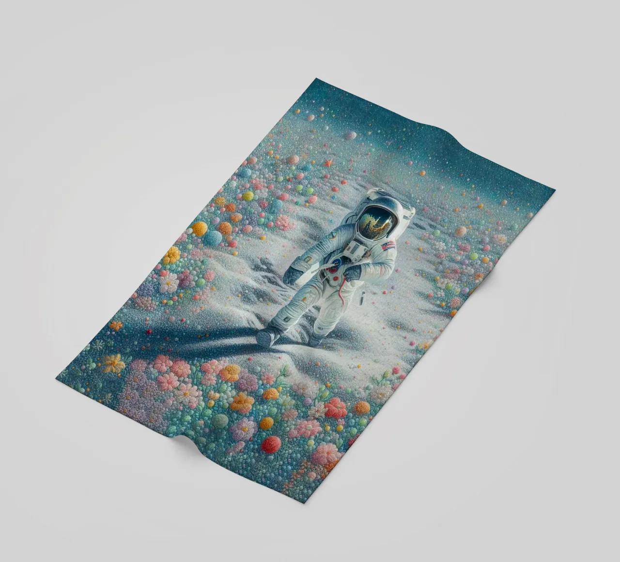 L'astronauta del giardino telo mare da 🎁 ARTVI-SHOP