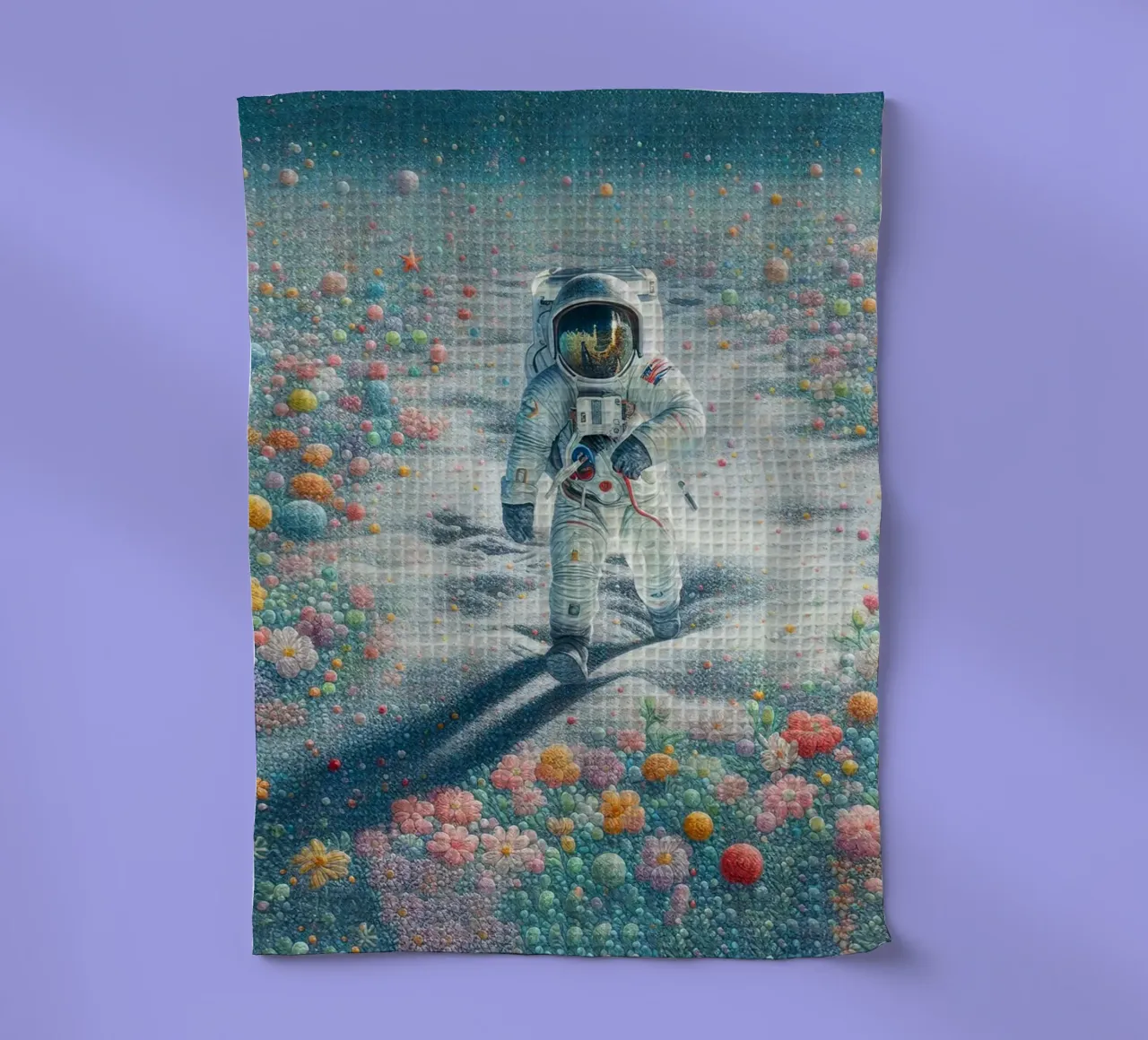 Der Astronaut des Gartens Geschirrtuch von 🎁 ARTVI-SHOP