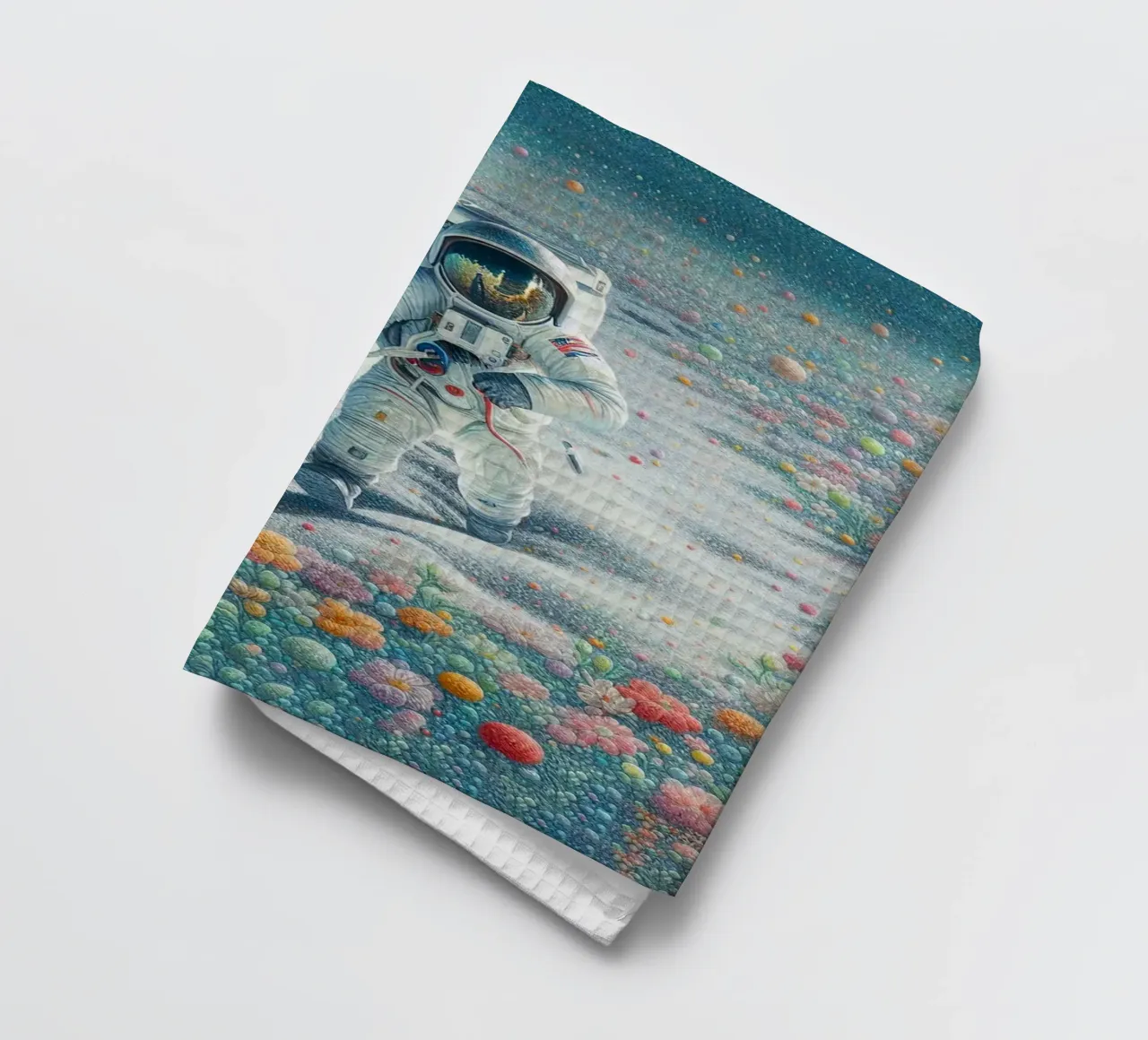 Der Astronaut des Gartens Geschirrtuch von 🎁 ARTVI-SHOP