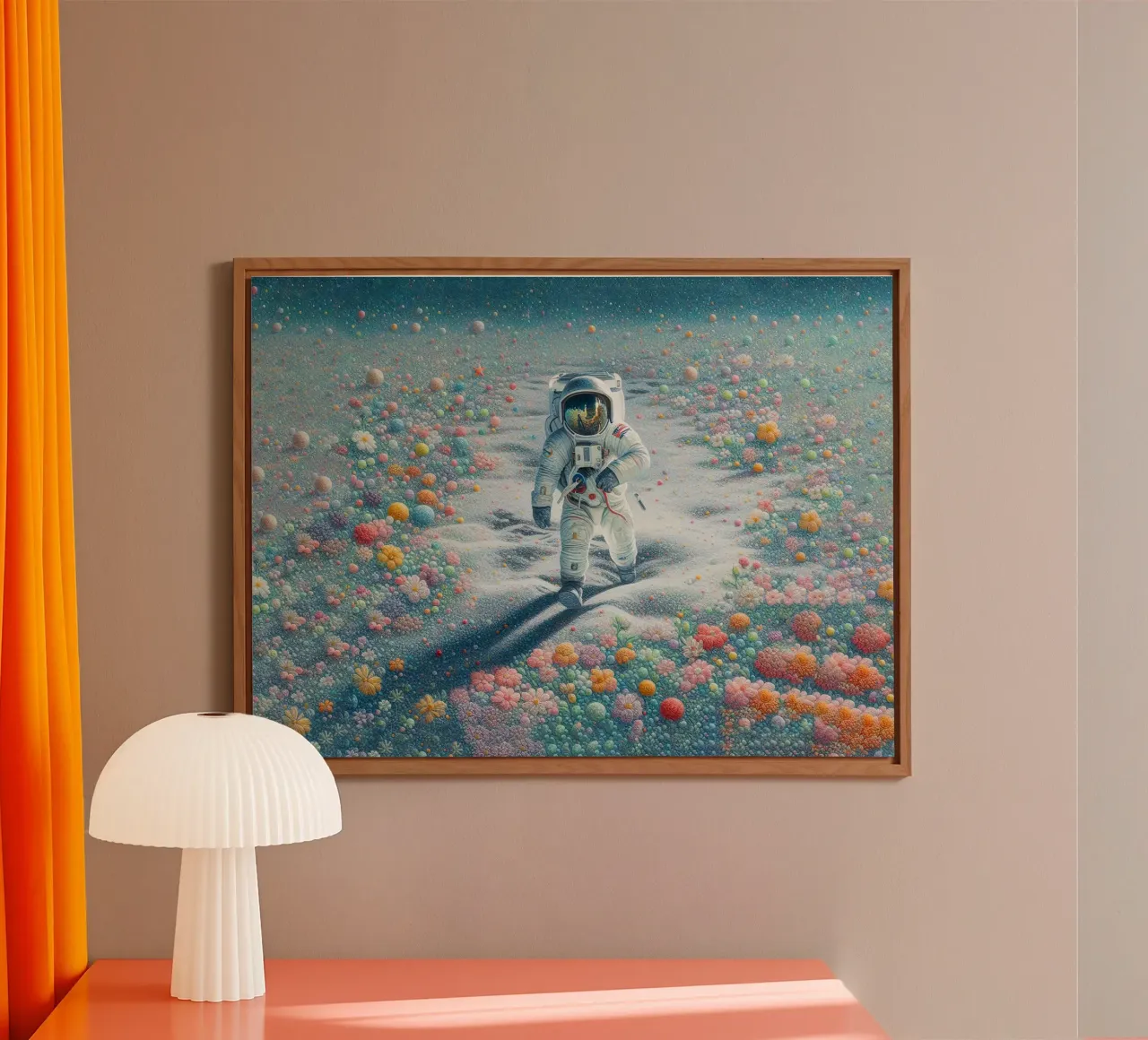 Der Astronaut des Gartens Alu-Dibond von 🎁 ARTVI-SHOP