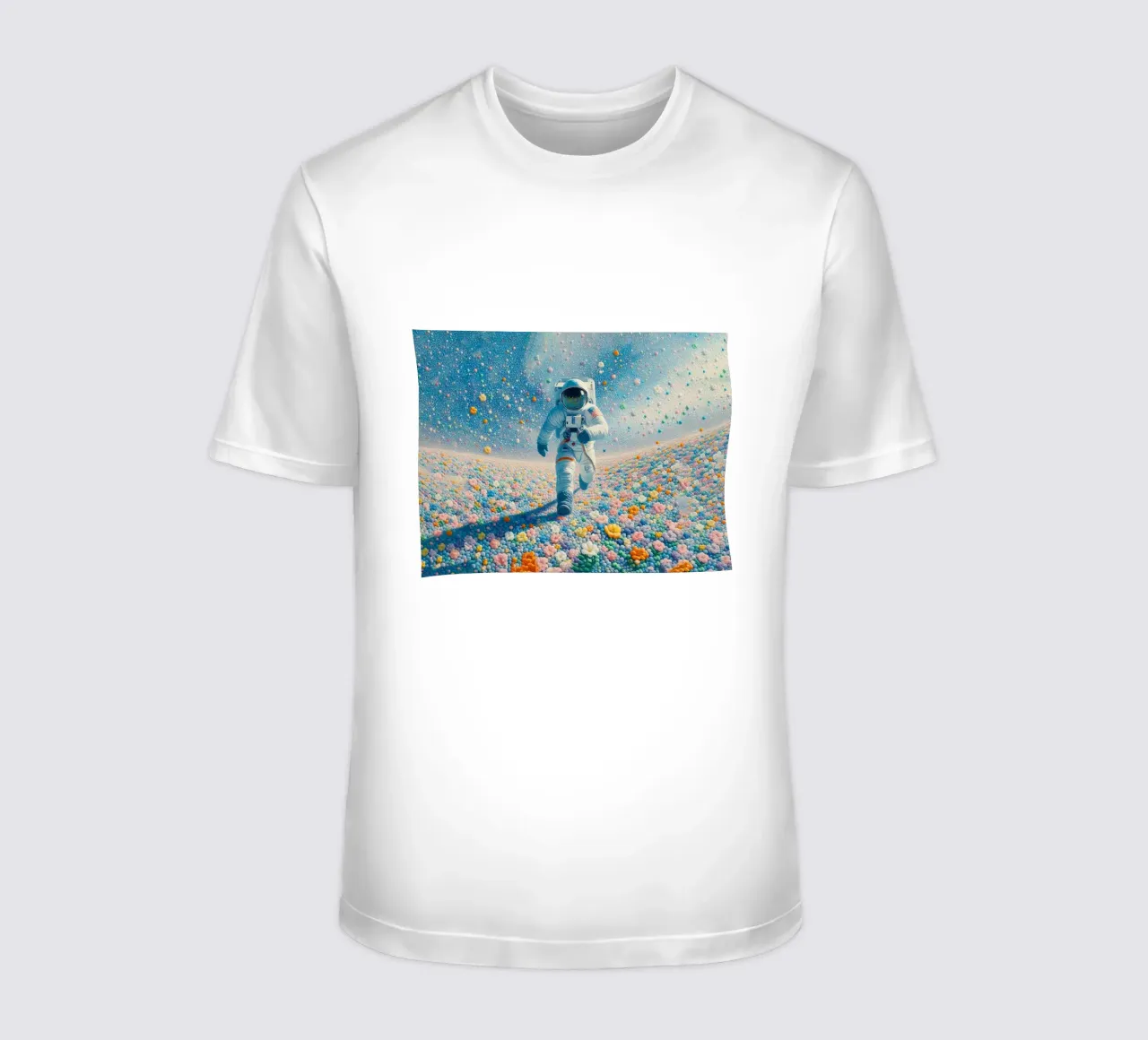 The astronaut of the garden t-shirt by 🎁 ARTVI-SHOP