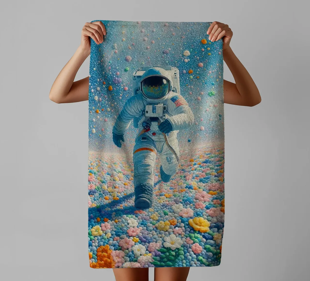 The astronaut of the garden towel by 🎁 ARTVI-SHOP