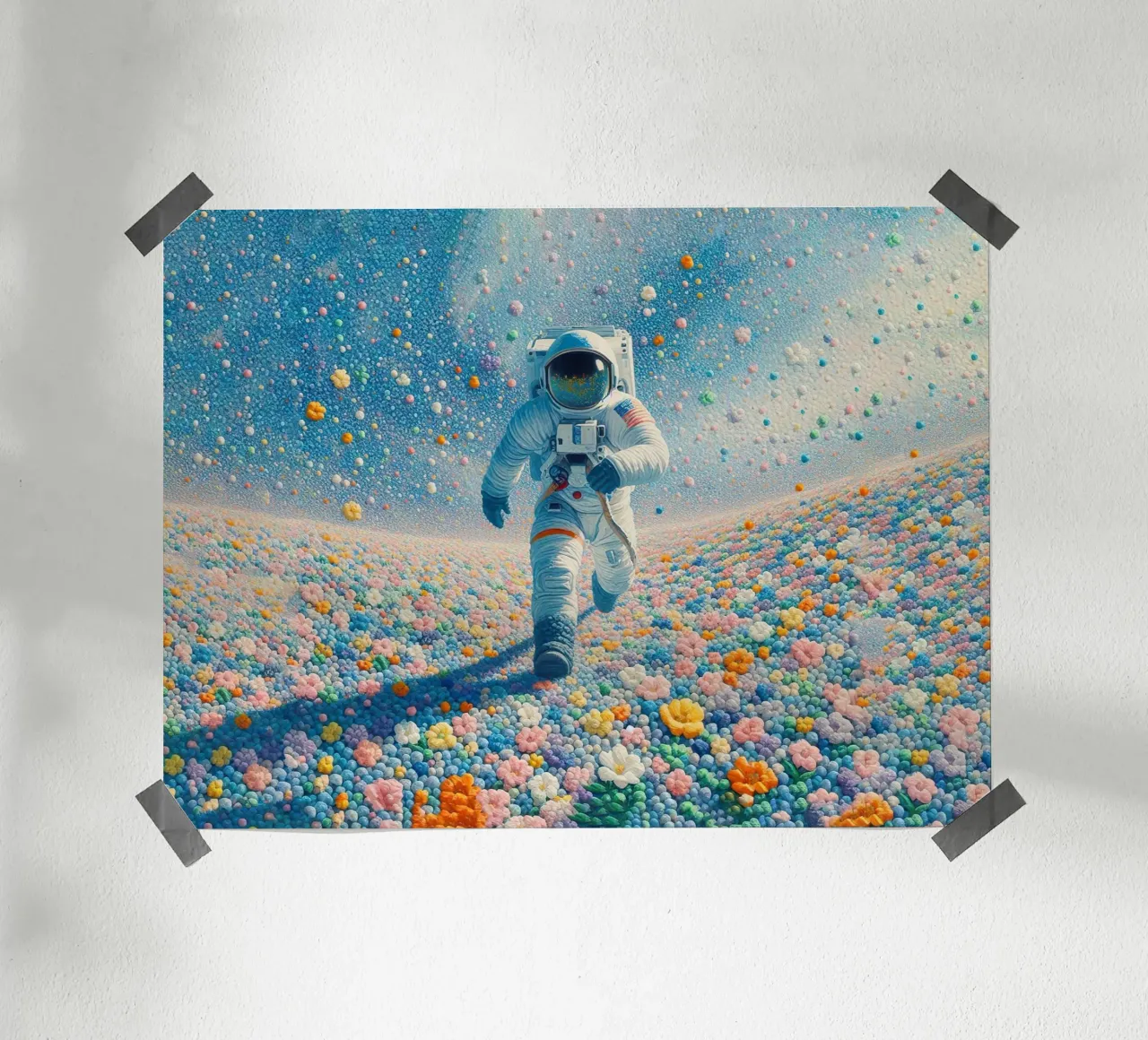 Der Astronaut des Gartens Hahnemühle von 🎁 ARTVI-SHOP