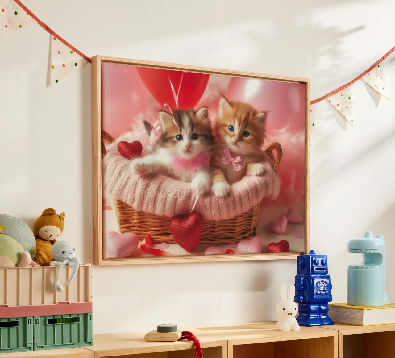 gattini tela con Cornice a cassetta da 🎁 ARTVI-SHOP