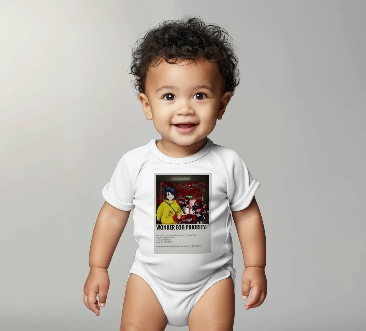 WONDER EGG PRIORITY 2021 body neonato maniche corte da Totoya