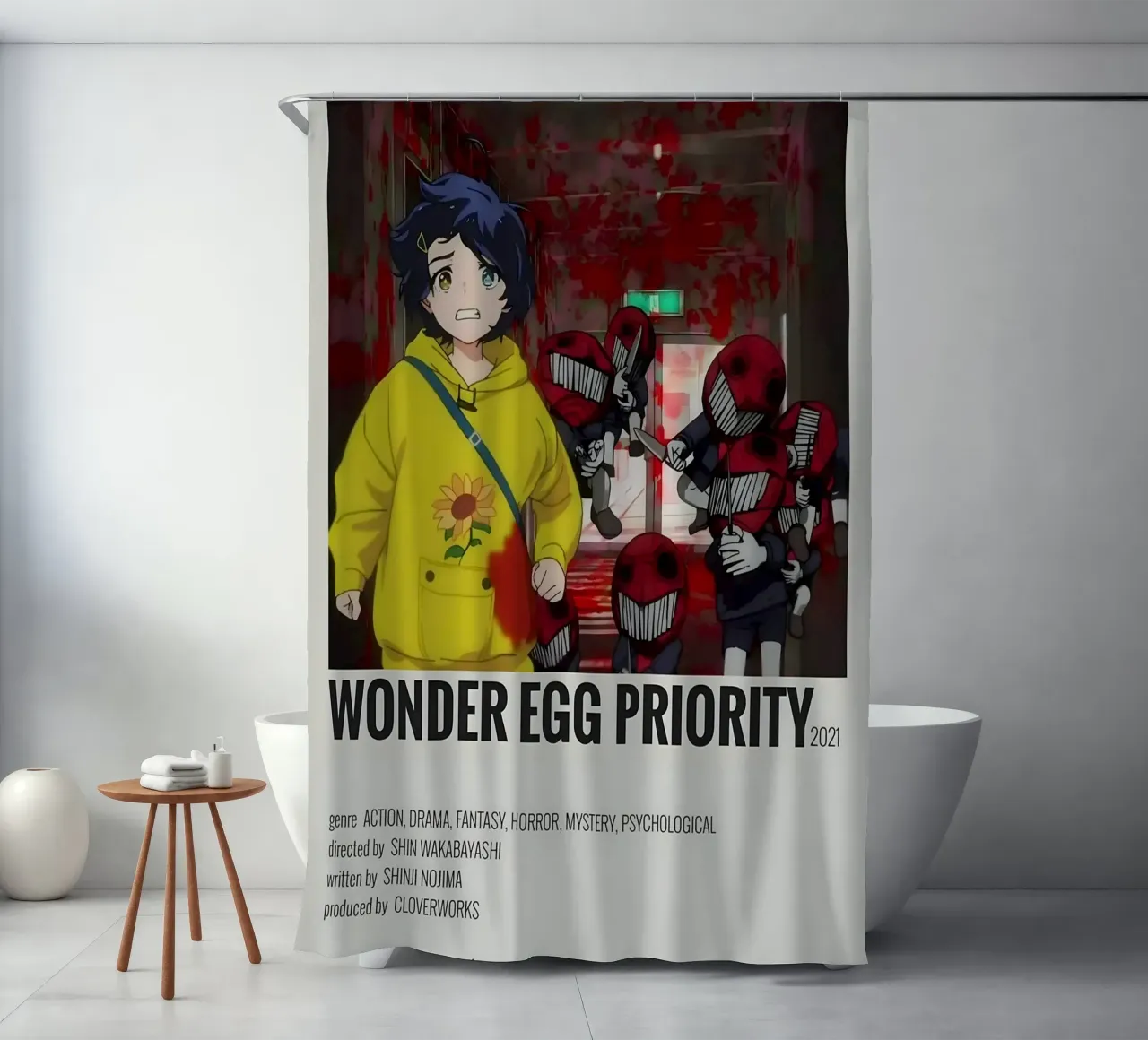 WONDER EGG PRIORITY 2021 tenda da doccia da Totoya