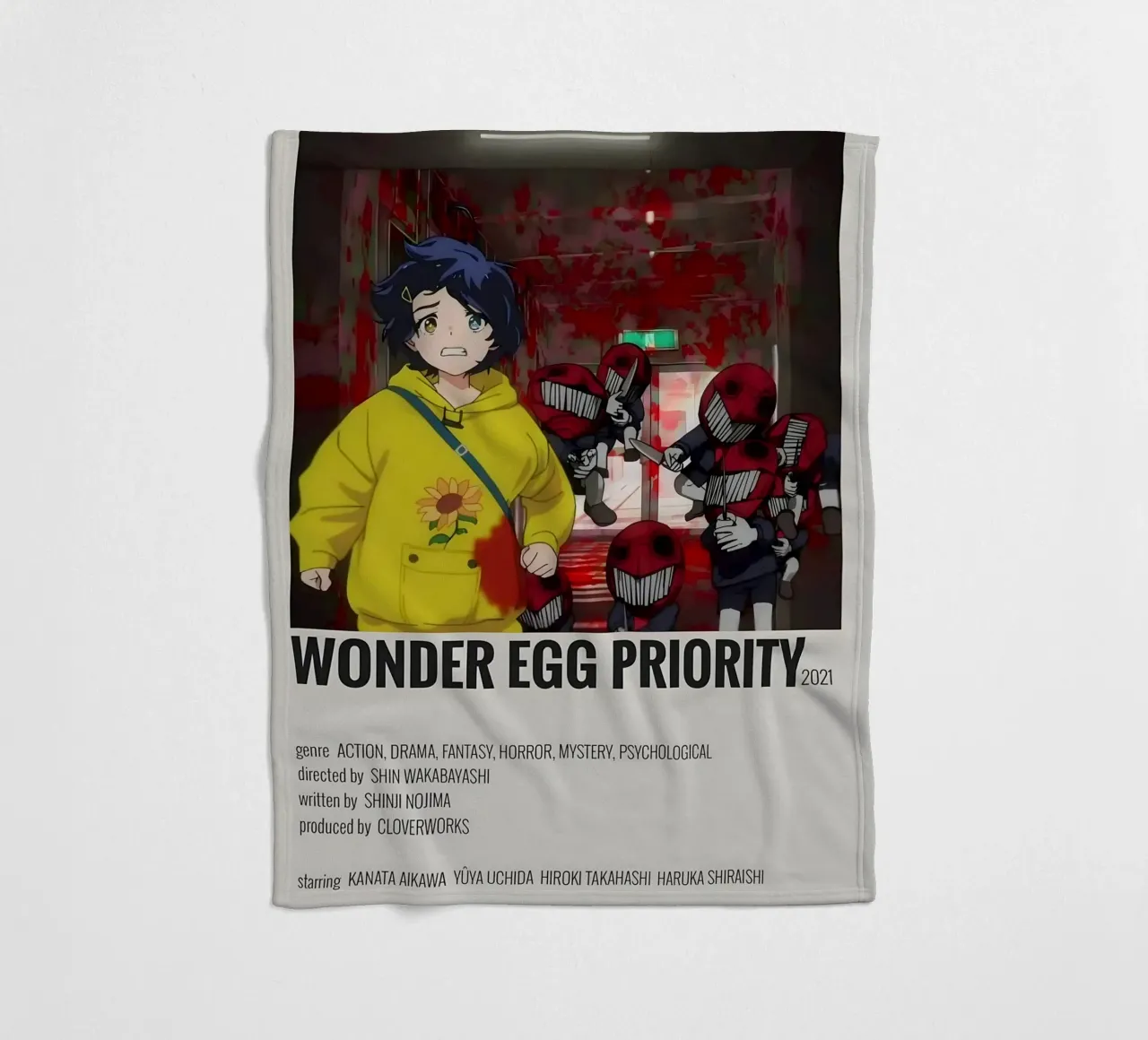 WONDER EGG PRIORITY 2021 coperta in pile da Totoya