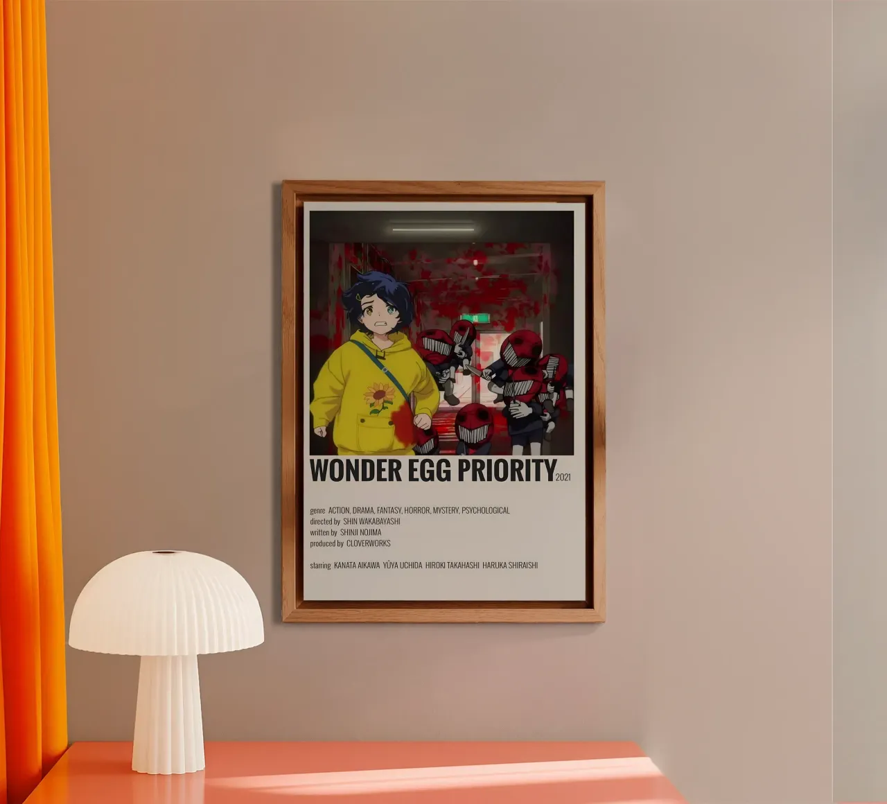 WONDER EGG PRIORITY 2021 alluminio dibond da Totoya