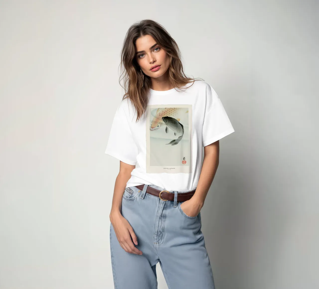 Koson - Two Carp t-shirt da Vintage by JUNIQE